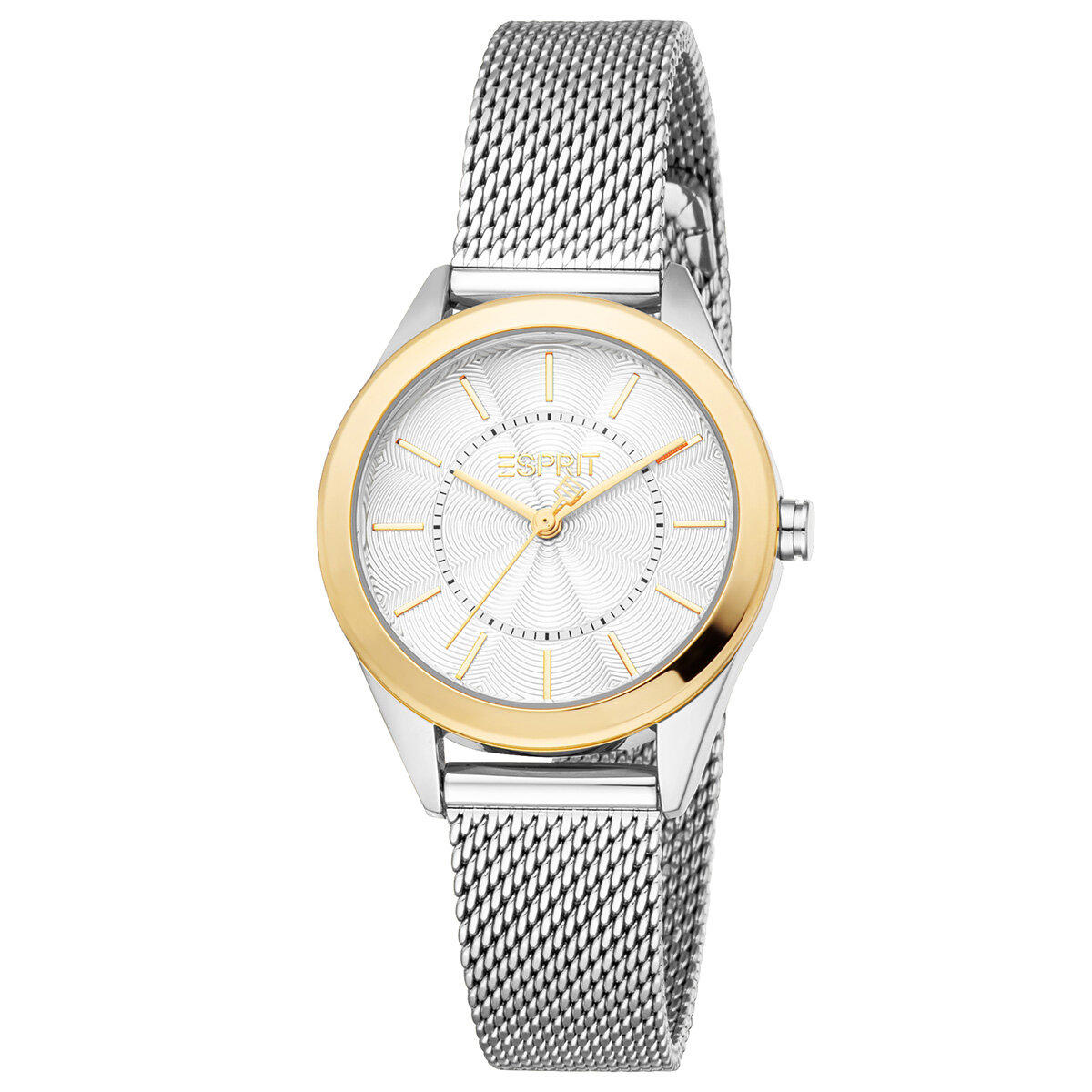 Esprit ES1L434M0115 30 mm Gri Çelik-Hasır Kordon Analog Kadın Kol Saati