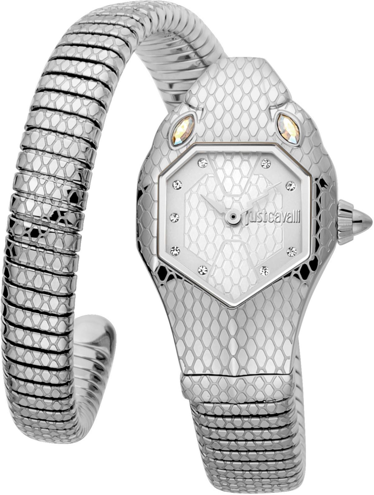 Just Cavalli JC1L177M0015 22 mm Gri Çelik Kordon Analog Kadın Kol Saati