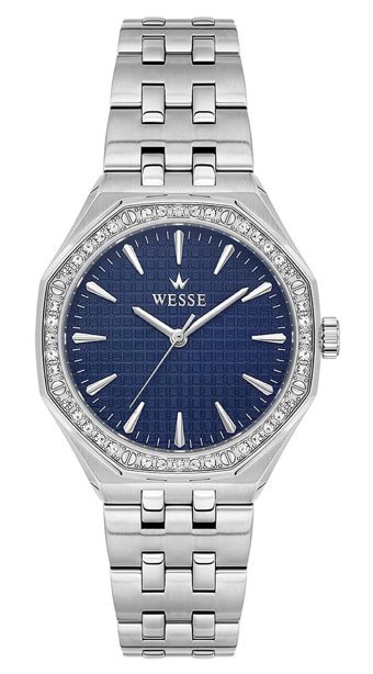 Wesse WWL112401 34 mm Gri Çelik Kordon Analog Kadın Kol Saati