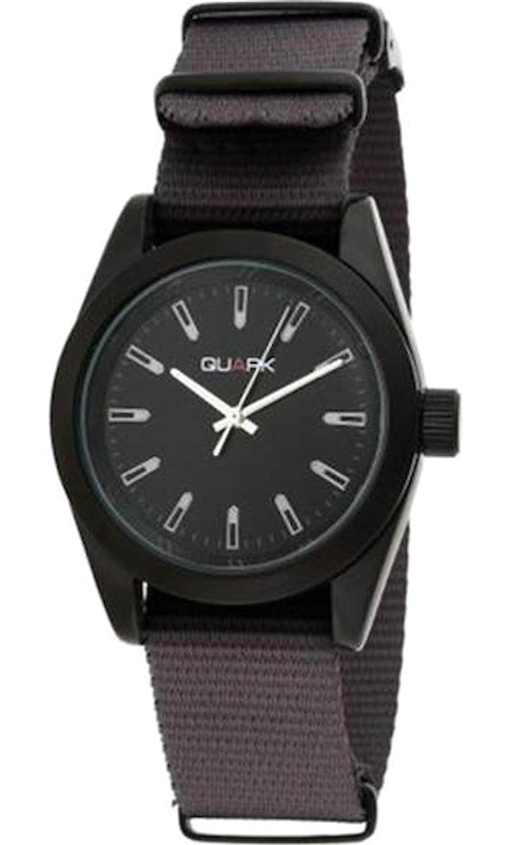 Quark QC-100-1 39 mm Füme Kumaş Kordon Analog Kadın Kol Saati