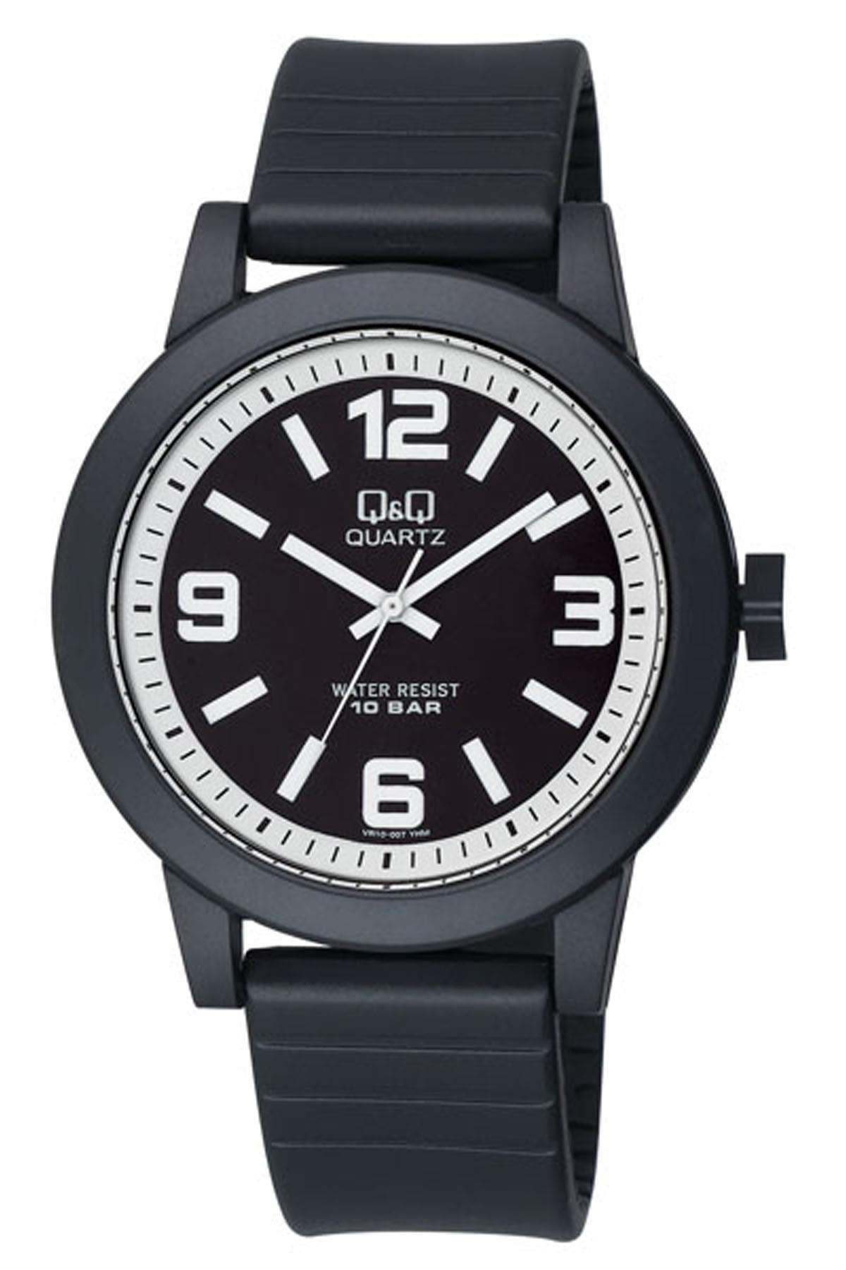 Q&Q 3A760 36 mm Siyah Silikon Kordon Analog Kadın Kol Saati