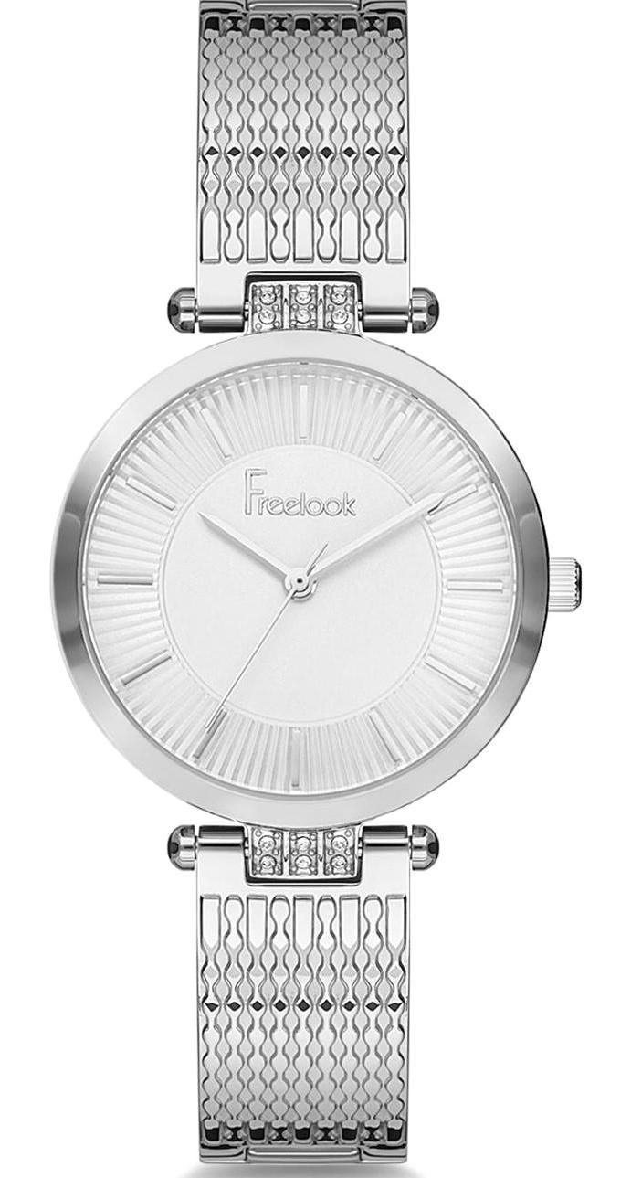 Freelook F.8.1056.01 36 mm Gri Çelik Kordon Analog Kadın Kol Saati