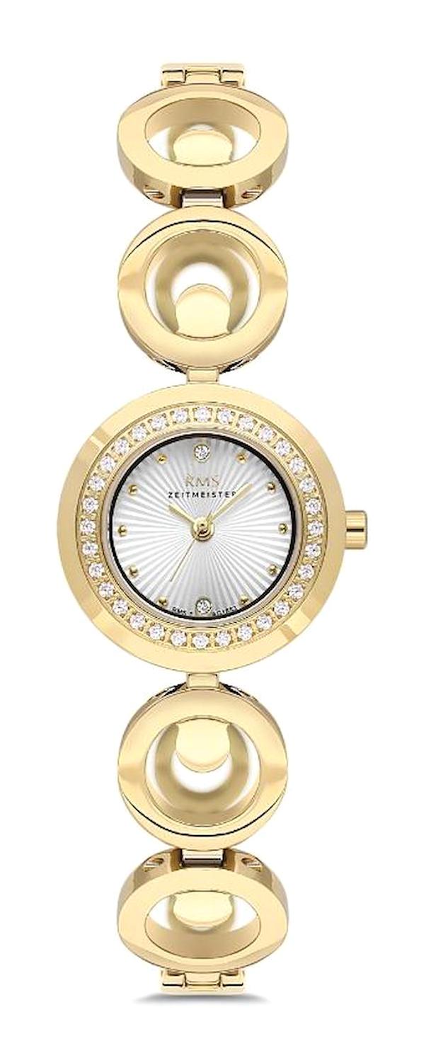 Romanson RMS.1.AG1553.03 25 mm Altın Çelik Kordon Analog Kadın Kol Saati
