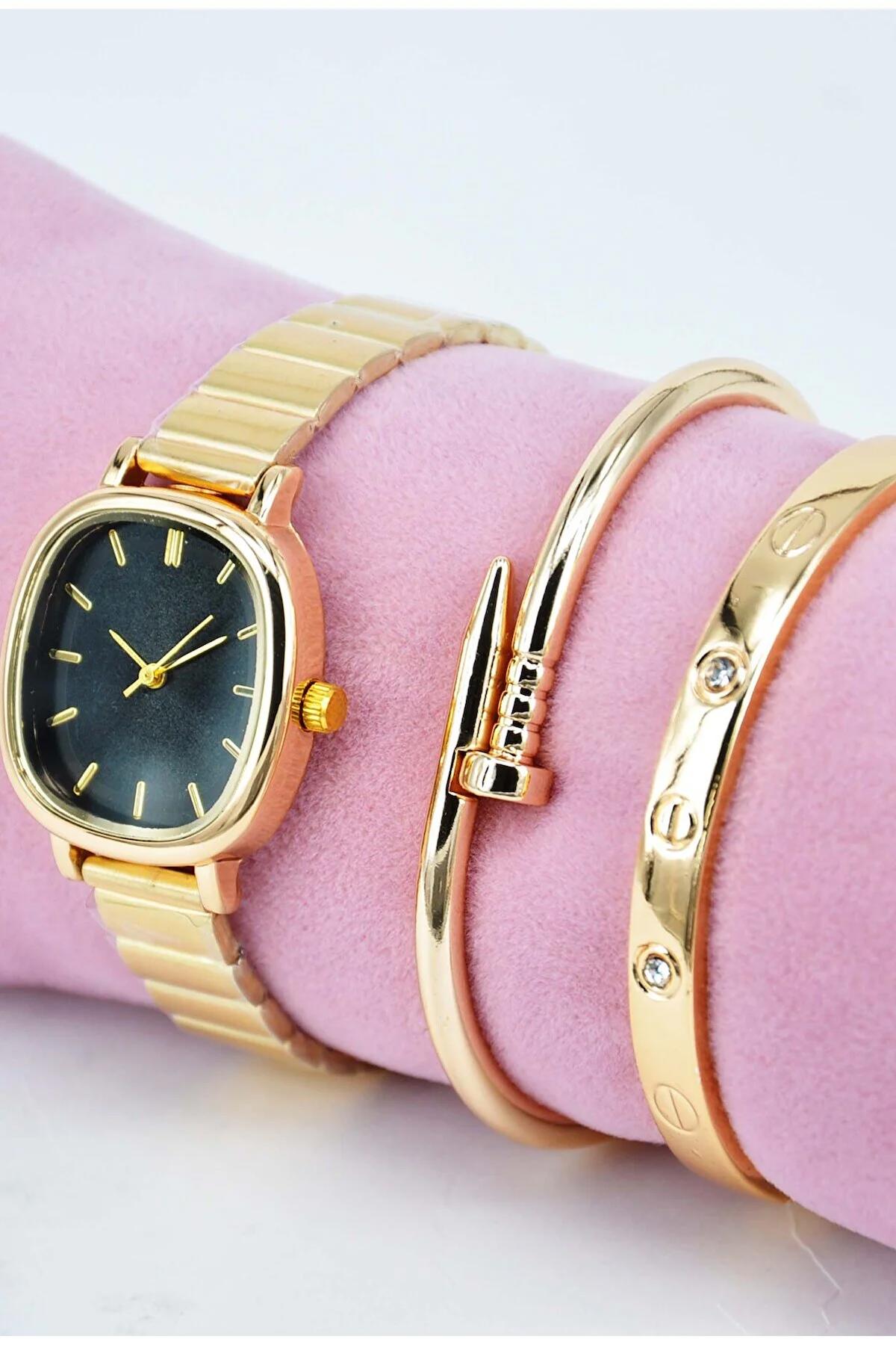 Storeay STA-136 36-40 mm Altın Metal Kordon Analog Kadın Kol Saati