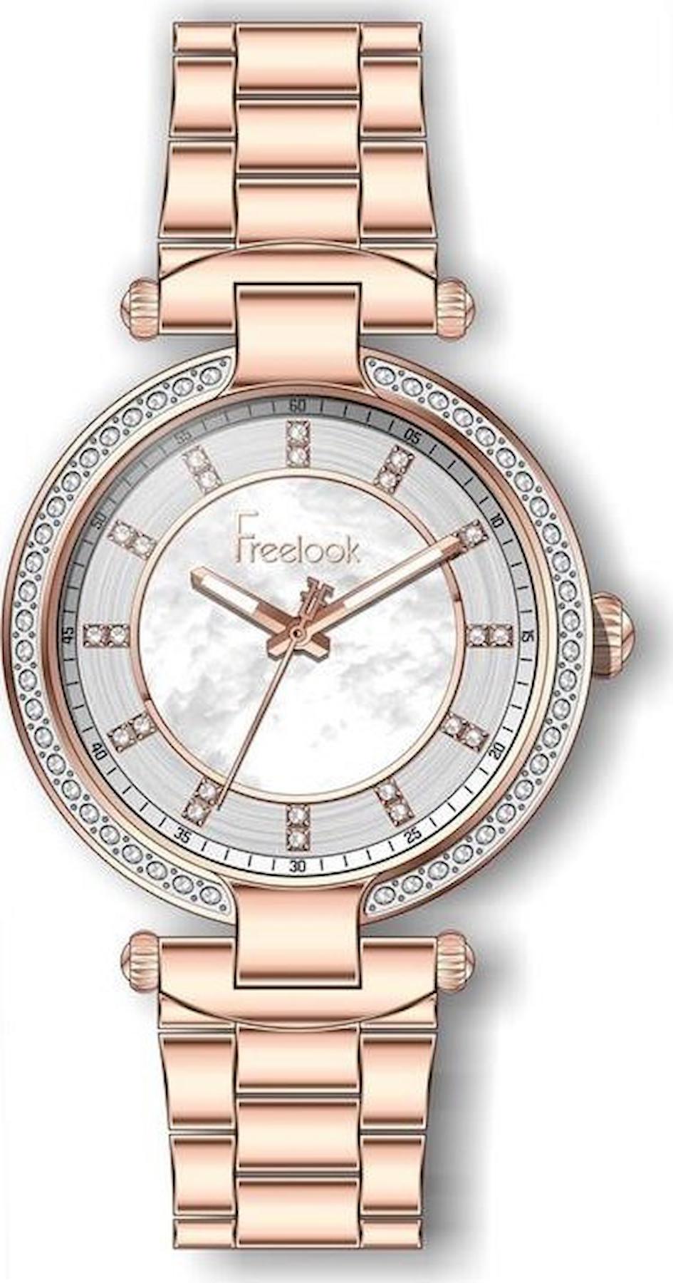Freelook FL.1.10062.3 34 mm Rose Gold Çelik Kordon Analog Kadın Kol Saati