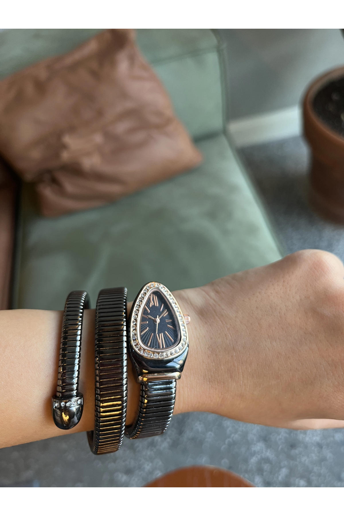 Padam Paris PDMS336 20-25 mm Gri Çelik Kordon Analog Kadın Kol Saati
