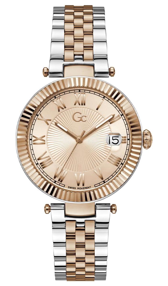 Guess GCZ36001L3MF Takvimli 38 mm Gri-Rose Gold Çelik Kordon Analog Kadın Kol Saati