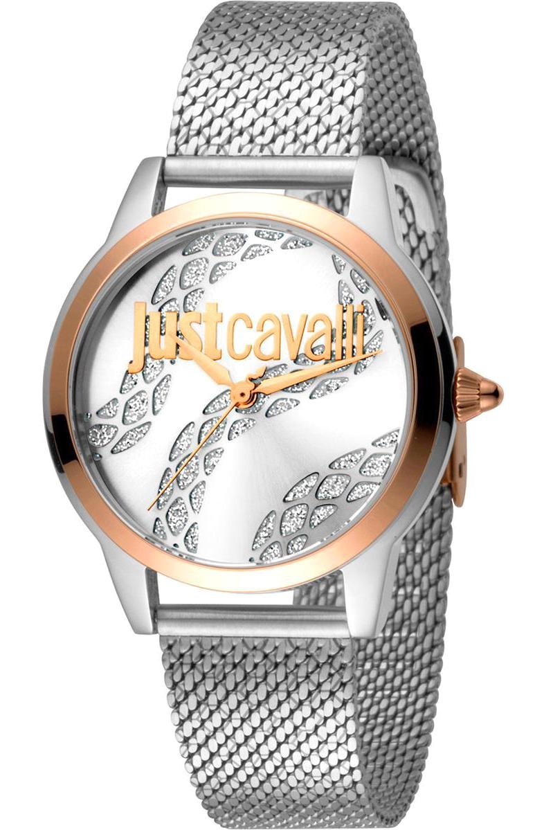 Just Cavalli JC1L050M0295D 34 mm Gri Çelik Kordon Analog Kadın Kol Saati