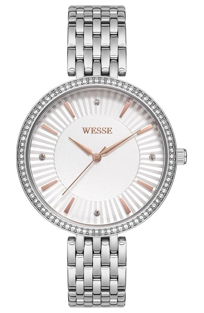 Wesse WWL109201 37 mm Gri Çelik Kordon Analog Kadın Kol Saati