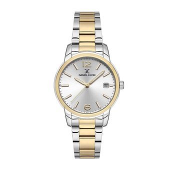 Daniel Klein DK.1.13632.7 Takvimli 35 mm Altın-Gri Çelik Kordon Analog Kadın Kol Saati