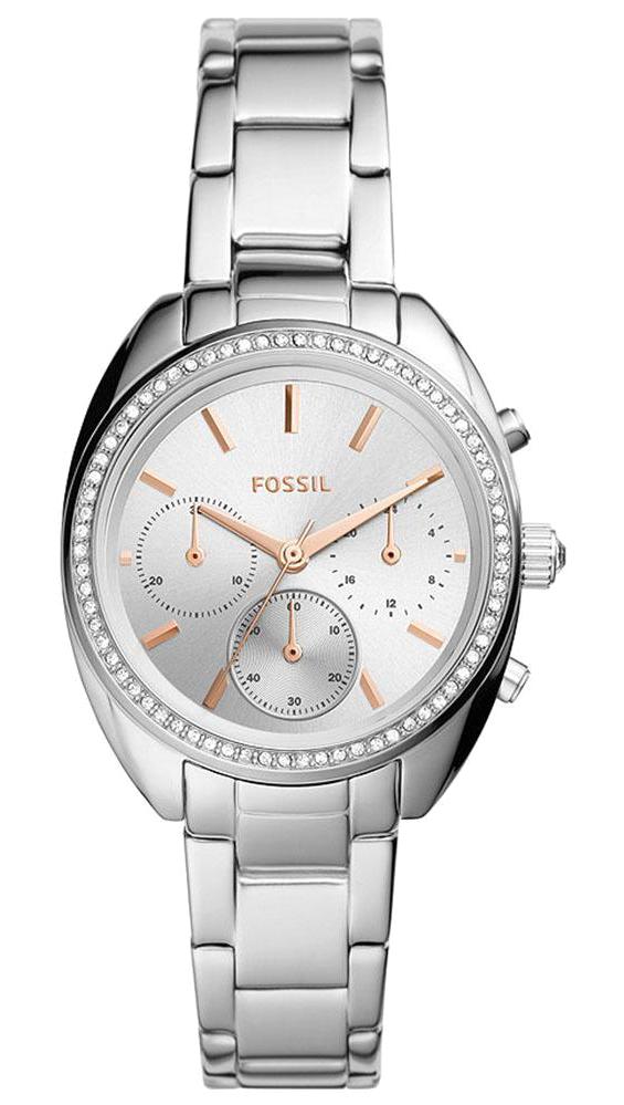 Fossil FBQ3657 34 mm Gri Çelik Kordon Analog Kadın Kol Saati