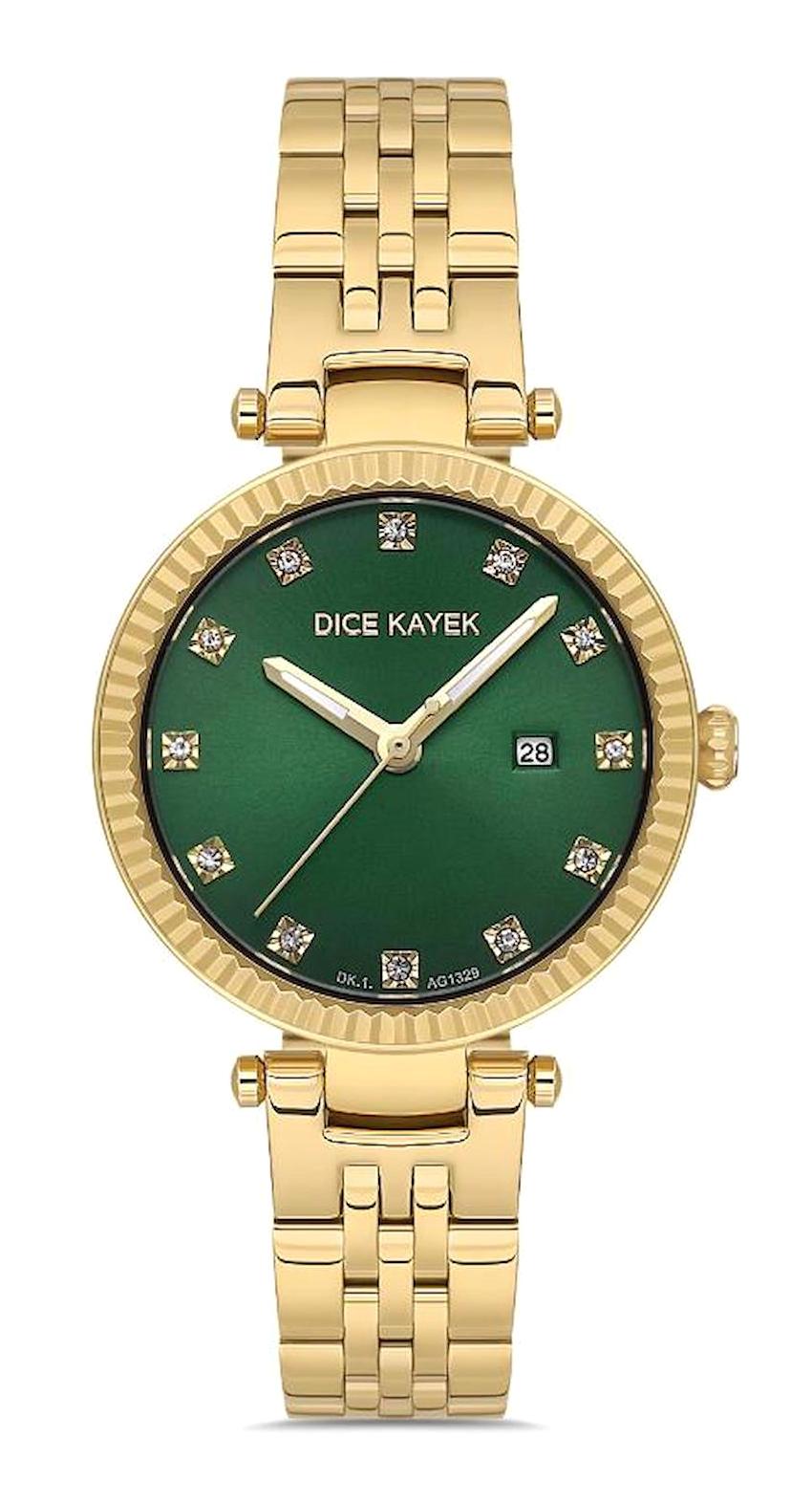 Dice Kayek DK.1.AG1329.10 31 mm Altın Çelik Kordon Analog Kadın Kol Saati