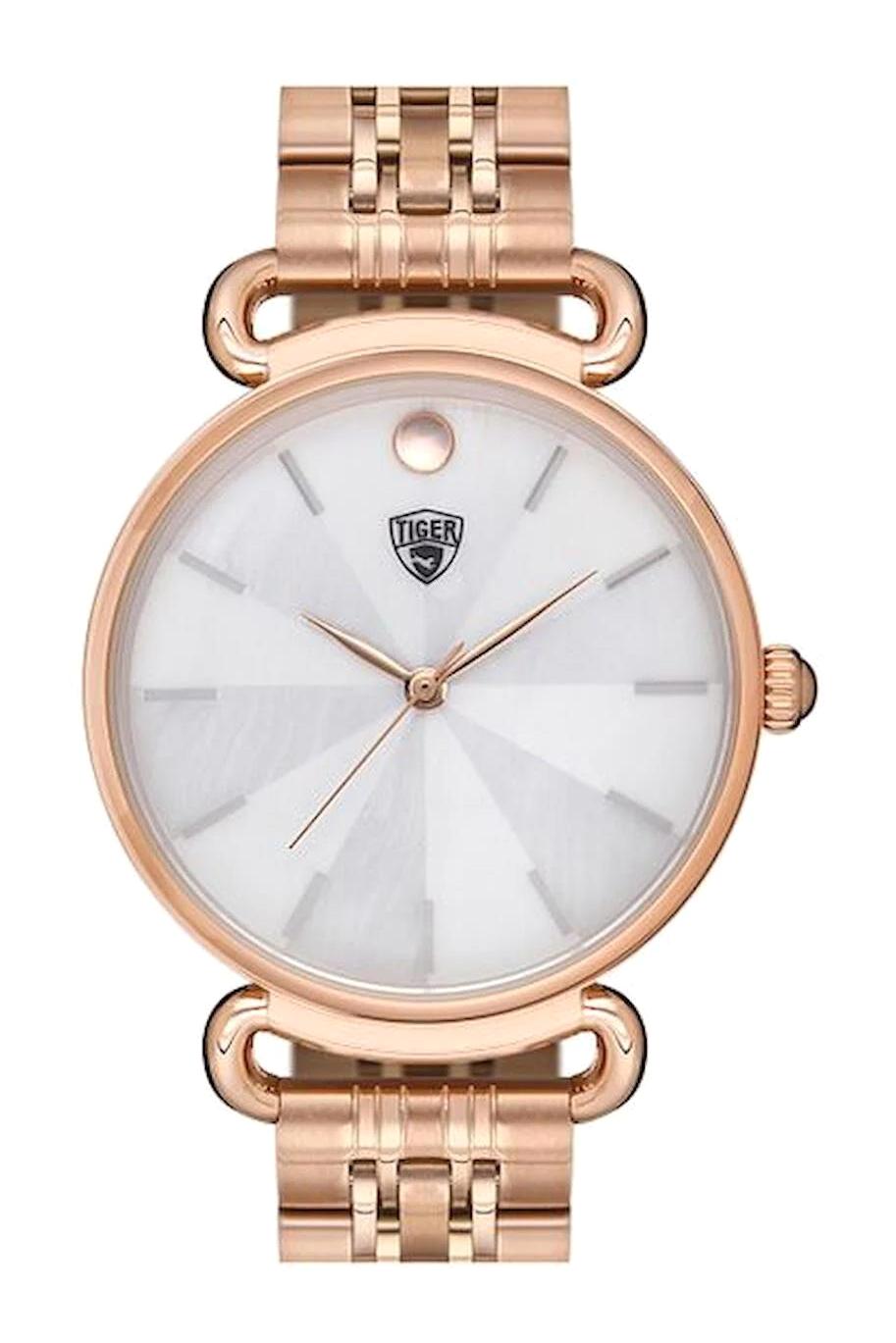 Tiger 559B 20-25 mm Rose Gold Çelik Kordon Analog Kadın Kol Saati