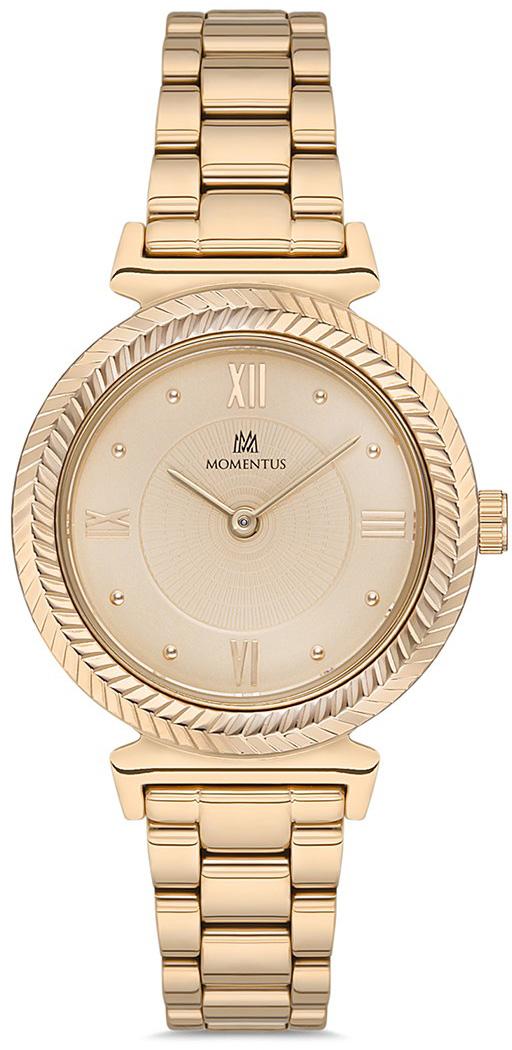 Momentus CW104G-08SG 32 mm Altın Çelik Kordon Analog Kadın Kol Saati