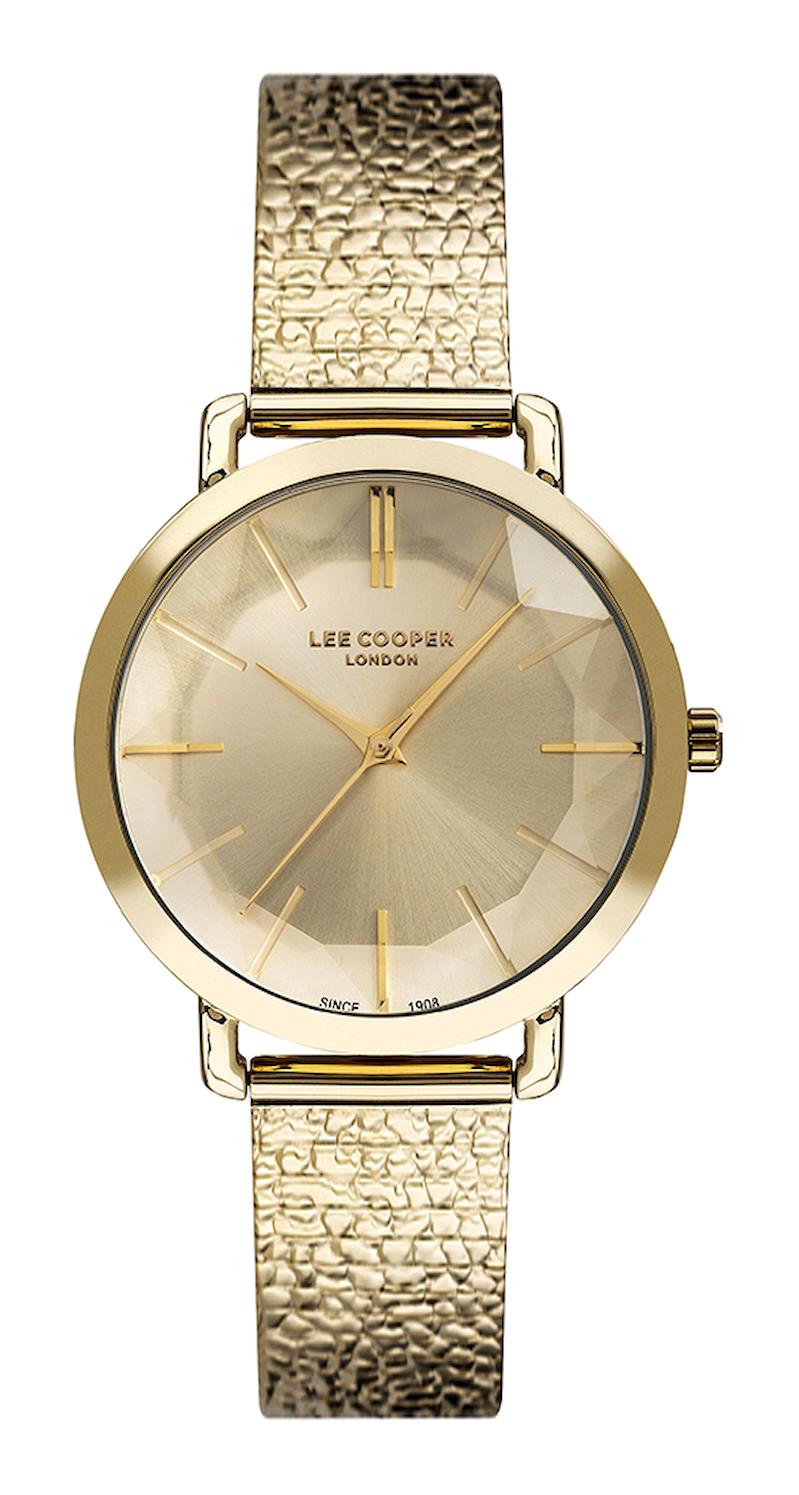 Lee Cooper LC07239.110 40 mm Altın Metal Kordon Analog Kadın Kol Saati