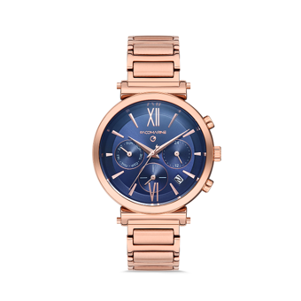 Pacomarine PM.51201.01 40 mm Rose Gold Çelik Kordon Analog Kadın Kol Saati