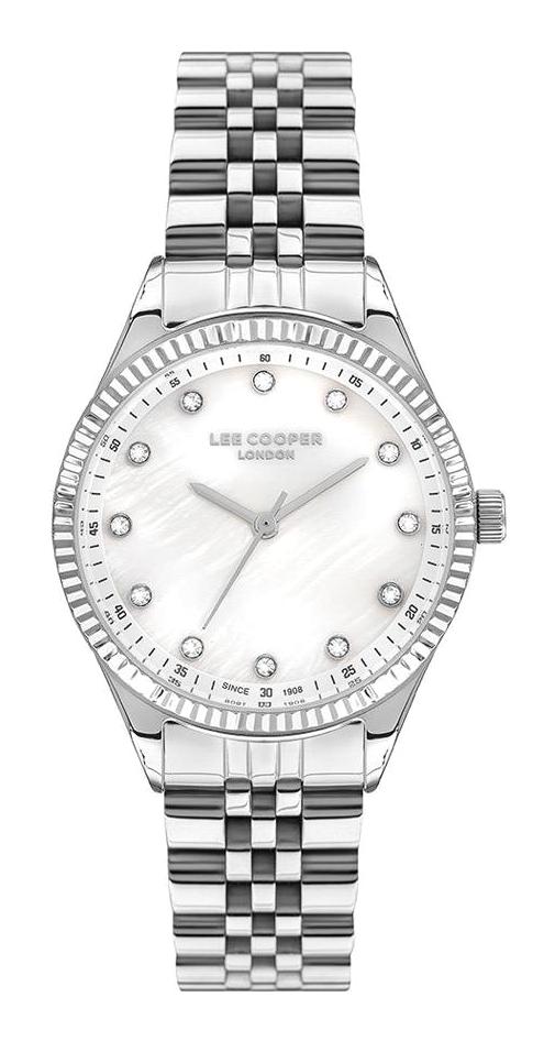 Lee Cooper LC07310.320 40 mm Gri Metal Kordon Analog Kadın Kol Saati