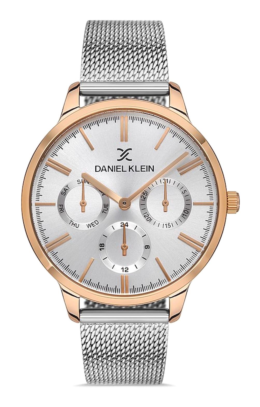 Daniel Klein DK013863D-03 36 mm Gri Hasır Kordon Analog Kadın Kol Saati