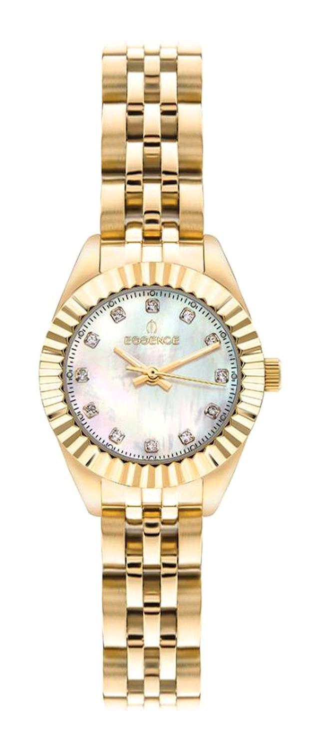 Essence D1146.120 23 mm Altın Çelik Kordon Analog Kadın Kol Saati