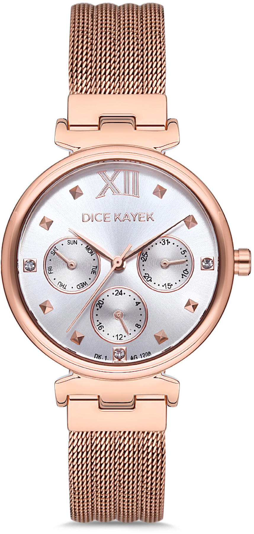 Dice Kayek DK.1.AG1208.01 33 mm Rose Gold Metal Kordon Analog Kadın Kol Saati