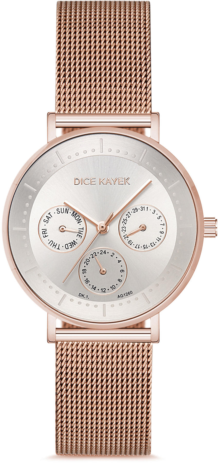 Dice Kayek DK.1.AG1260.04 36 mm Rose Gold Metal Kordon Analog Kadın Kol Saati