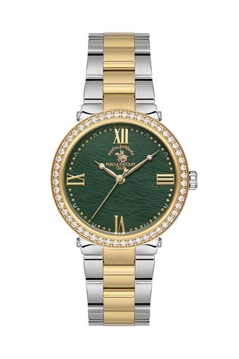 Santa Barbara Polo & Racquet Club SB.1.10553-4 23 mm Altın-Gri Çelik Kordon Analog Kadın Kol Saati