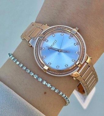 Ferrucci FRC.FT.1.122 33 mm Rose Gold Çelik Kordon Analog Kadın Kol Saati