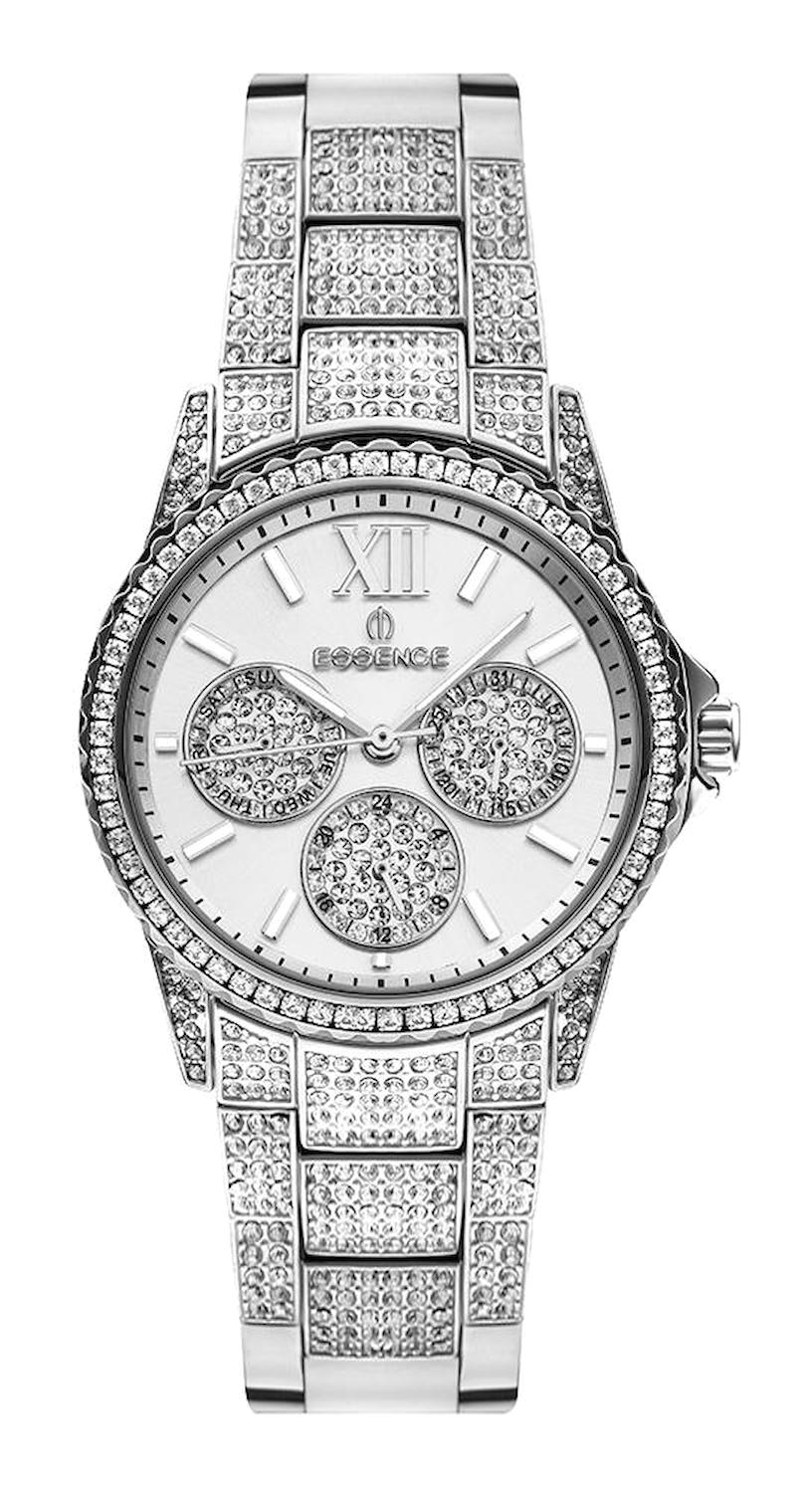 Essence ES6789FE.330 36 mm Gri Çelik Kordon Analog Kadın Kol Saati