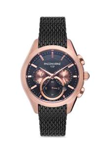 Pacomarine PM.88002.04 Takvimli 36 mm Siyah Çelik Kordon Analog Kadın Kol Saati