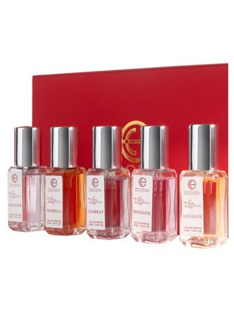 Edossa Eva Daniella Angeline + Exobeat + Lucciante + Merveilleuse + Noubella 5 Parça Mini Kadın Parfüm Seti EDP 5x10 ml