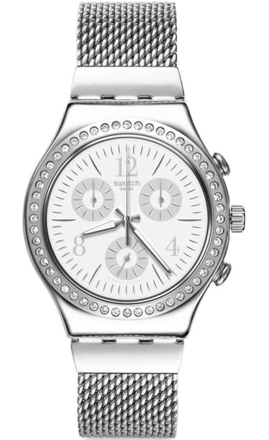 Swatch YCS119GAC 40 mm Gri Çelik Kordon Analog Kadın Kol Saati