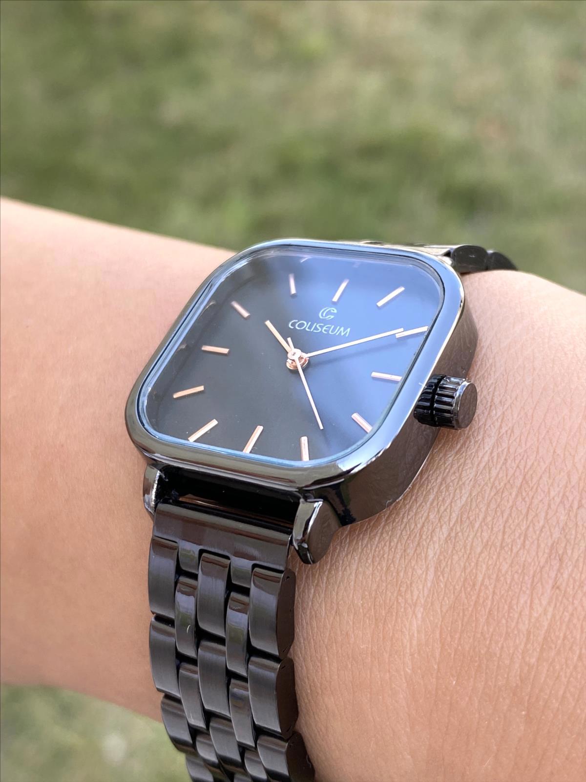 Coliseum 30 mm Siyah Çelik Kordon Analog Kadın Kol Saati