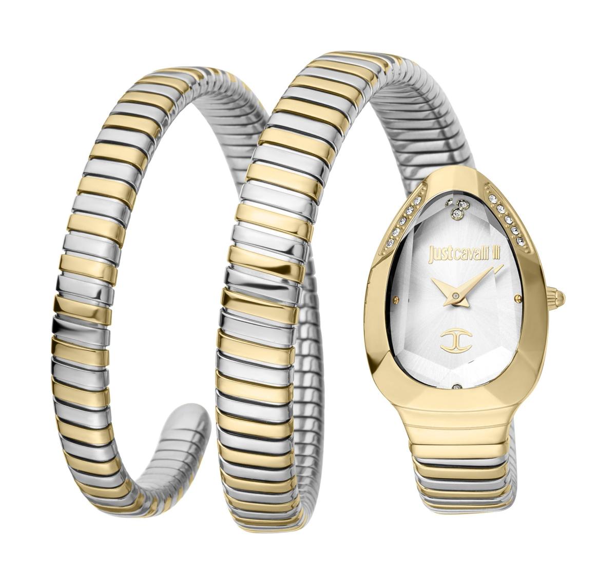 Just Cavalli JC1L209M0065 22 mm Altın-Gri Çelik Kordon Analog Kadın Kol Saati
