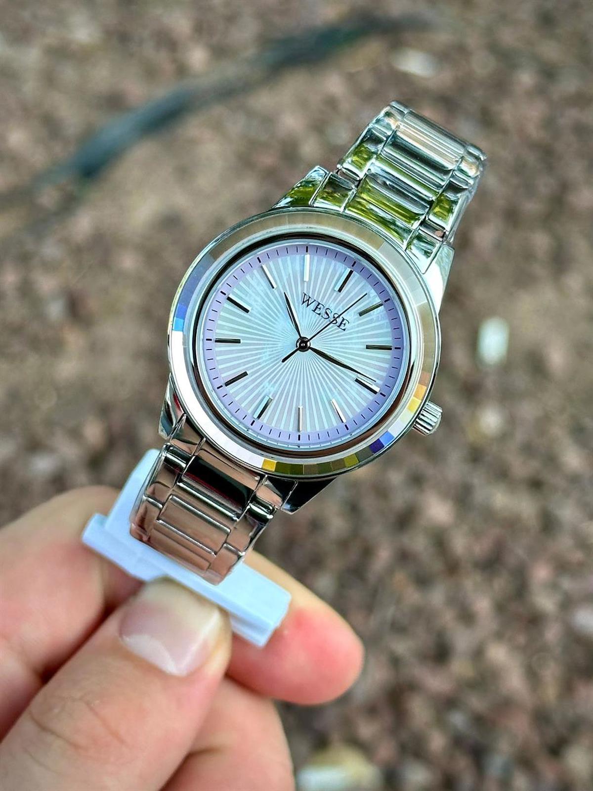 Wesse WWL110803 37 mm Gri Metal Kordon Analog Kadın Kol Saati