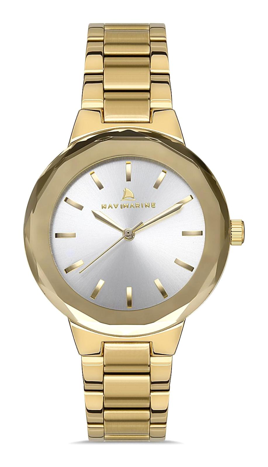 Navimarine 35 mm Altın Çelik Kordon Analog Kadın Kol Saati