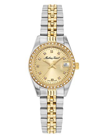 Mathey-Tissot D709BDQI Takvimli 40 mm Gri Çelik Kordon Analog Kadın Kol Saati