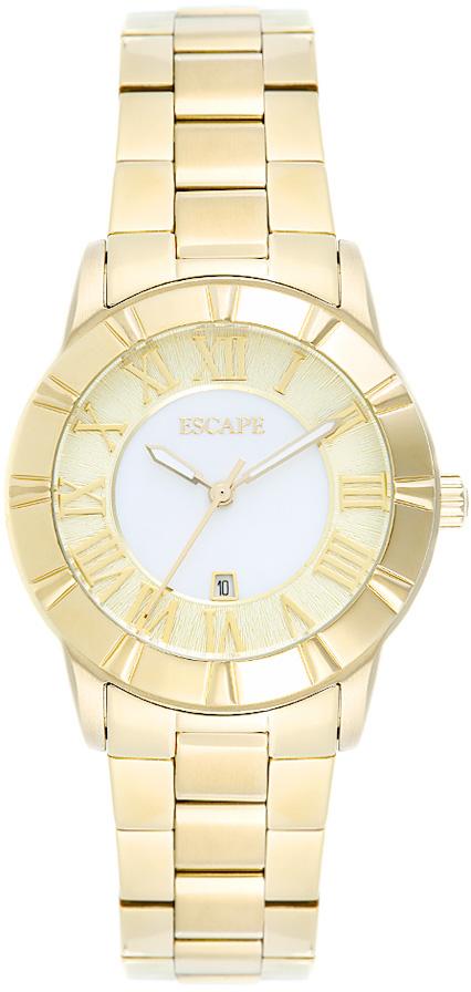 Escape EC1117-202 Takvimli 33 mm Altın Çelik Kordon Analog Kadın Kol Saati