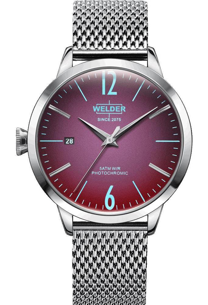 Welder Watch WRC618 Takvimli 38 mm Gri Çelik Kordon Analog Kadın Kol Saati