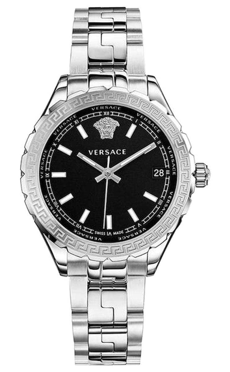 Versace VRSCV12020015 Takvimli 35 mm Gri Çelik Kordon Analog Kadın Kol Saati
