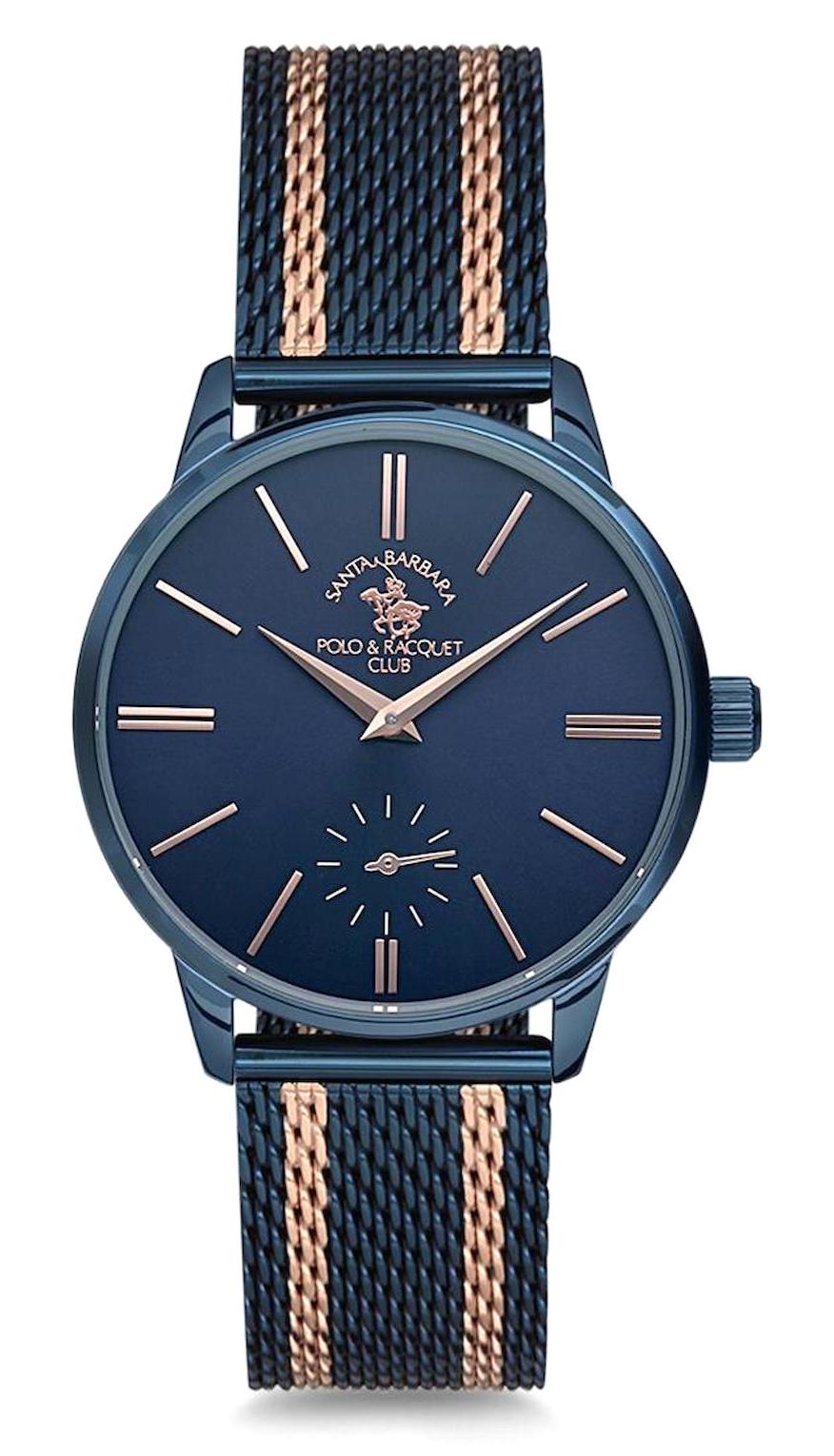 Santa Barbara Polo & Racquet Club SB.5.1146.3 34 mm Lacivert-Rose Gold Metal Kordon Analog Kadın Kol Saati