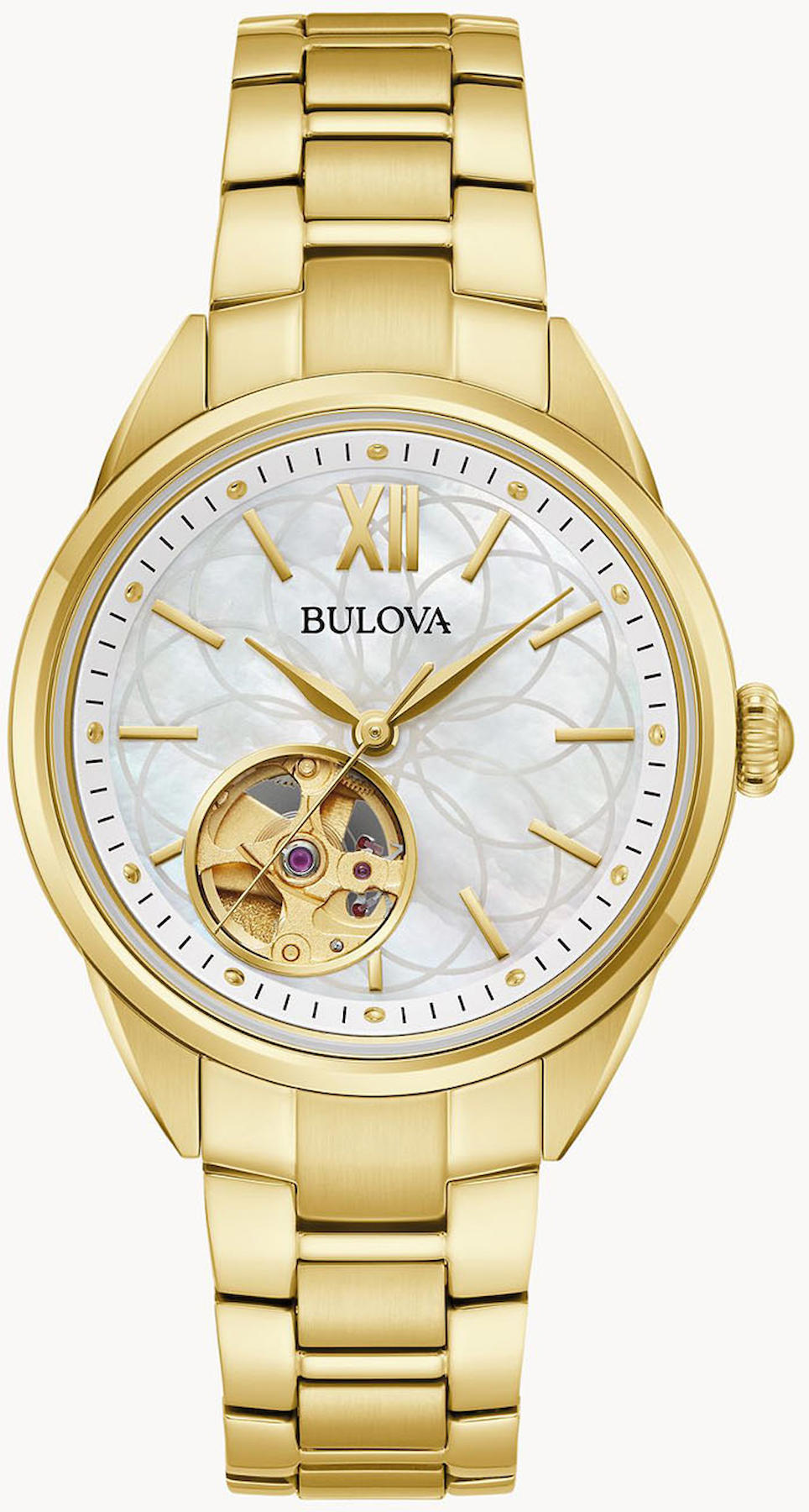 Bulova 97L172 34.5 mm Altın Çelik Kordon Analog Kadın Kol Saati