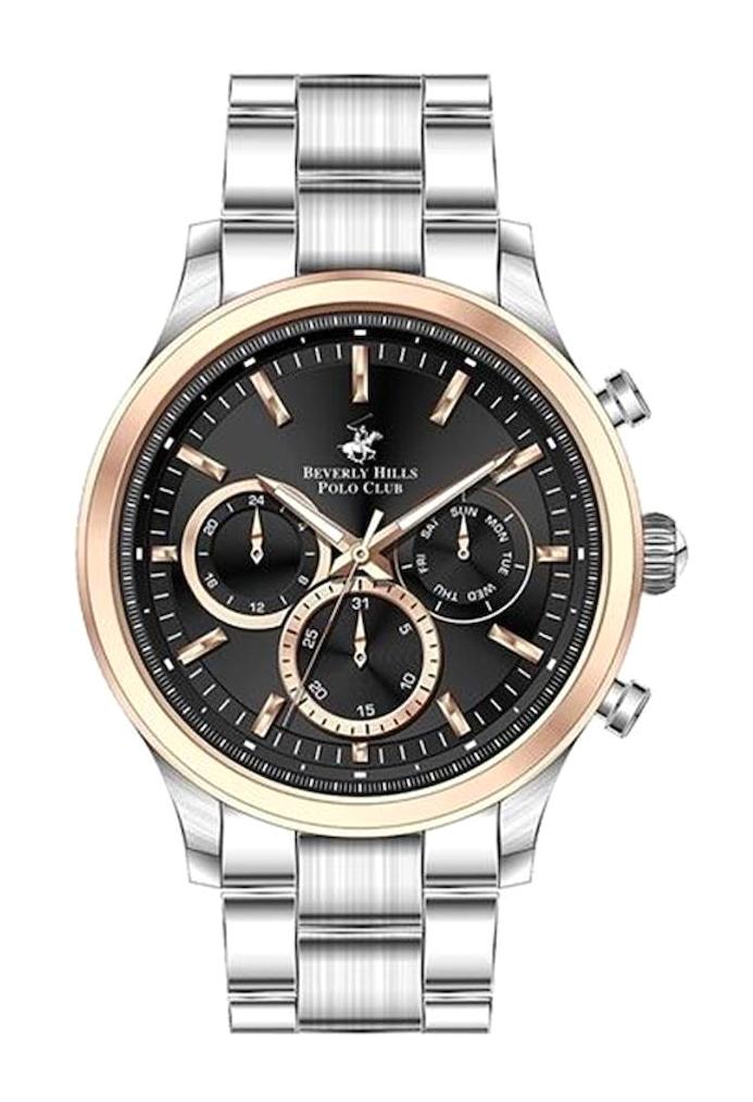 Beverly Hills Polo Club BP3026X.550 35 mm Gri Çelik Kordon Analog Kadın Kol Saati