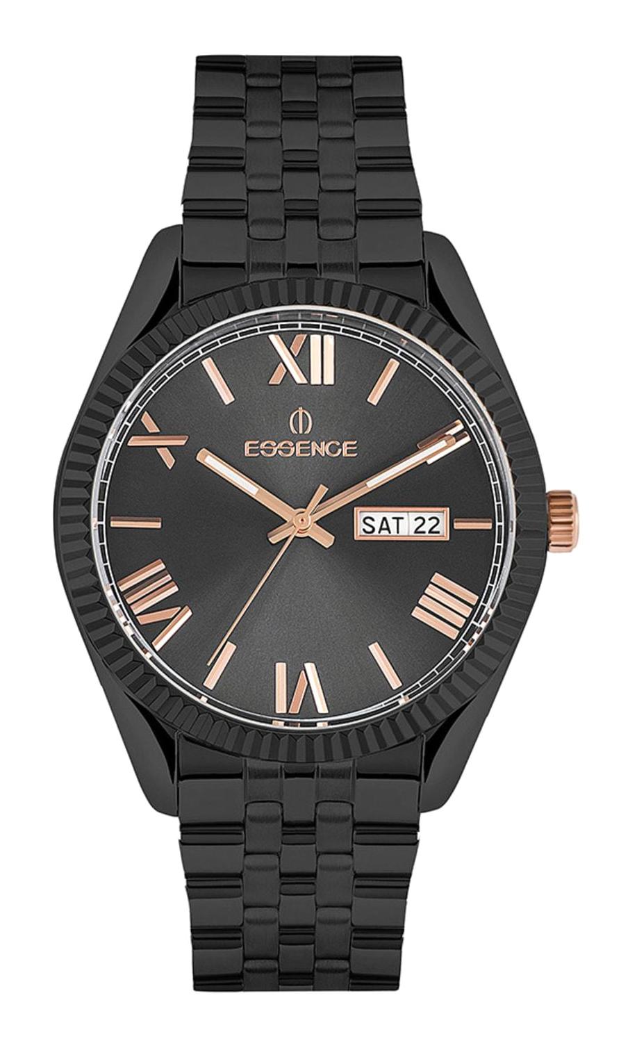 Essence ES6537ME.060 Takvimli 41 mm Siyah Çelik Kordon Analog Kadın Kol Saati
