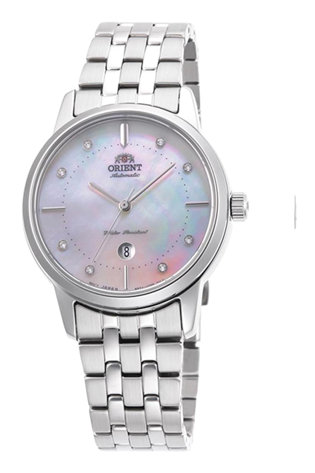 Orient RA-NR2007A10B Takvimli 32 mm Gri Çelik Kordon Analog Kadın Kol Saati