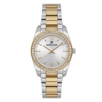Daniel Klein DK.1.13767.6 35 mm Altın-Gri Çelik Kordon Analog Kadın Kol Saati