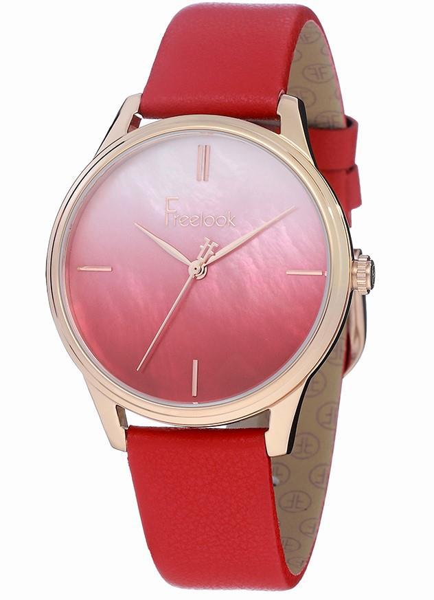 Freelook FL.1.10101.6 30 mm Kırmızı Çelik Kordon Analog Kadın Kol Saati