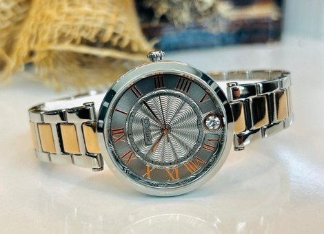 Ferrucci FC.12932M.04 35 mm Gri-Rose Gold Çelik-Hasır Kordon Analog Kadın Kol Saati