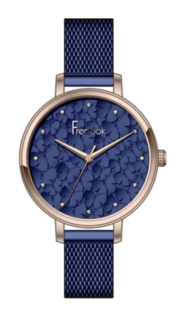 Freelook F.1.1072.03 34 mm Lacivert Metal Kordon Analog Kadın Kol Saati