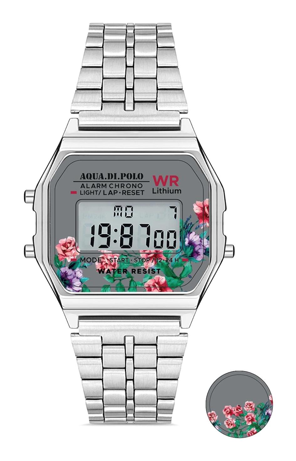 Aqua Di Polo APWA064102 30 mm Gri Çelik Kordon Analog Kadın Kol Saati