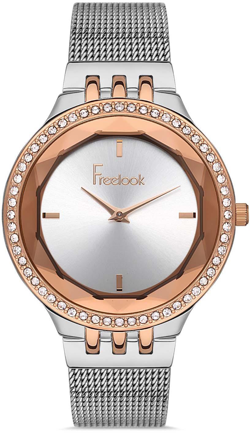 Freelook FL.1.10239.5 35 mm Gri Çelik Kordon Analog Kadın Kol Saati